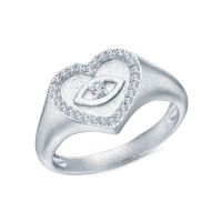 Серебряное кольцо с фианитами