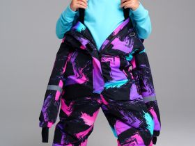 Комбинезон текстильный с полиуретановым покрытием для девочек