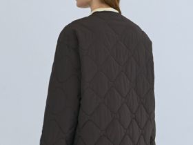 Легкая стёганая утеплённая куртка, Коричневый