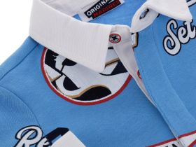 Поло с длинным рукавом для маленького мальчика