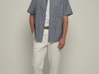 Рубашка с коротким рукавом свободного силуэта