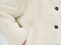 Короткая шуба из искусственного меха, Бежевый