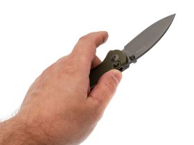Складной нож Kizer Mini Grouper, сталь D2, рукоять G10, зеленый
