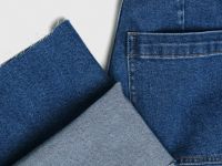 Широкие джинсы с высокой посадкой, Синий