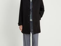Плащ из хлопка прямого кроя