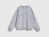 Свитшот со стразами для девочек, Серый