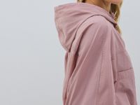 Ветровка с капюшоном, Розовый