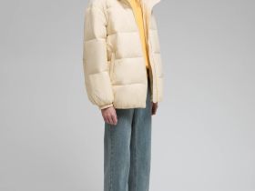 Удлиненный пуховик с капюшоном