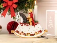 Villeroy & Boch Подсвечник "Мишка на лошадке-качалке" 17 см Christmas Toys Memory Villeroy & Boch