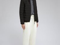 Стеганый пуховик с натуральным пухом