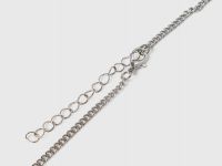 Цепочка с подвесками для девочек, 2 шт., Серебряный