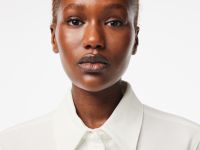 Женская хлопковая рубашка Lacoste с нашивкой-логотипом