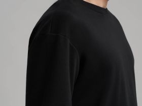 Футболка свободного кроя из трикотажа интерлок