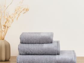 Полотенце махровое Vincenza, серое I