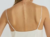 Платье А-силуэта на тонких бретелях, Бежевый