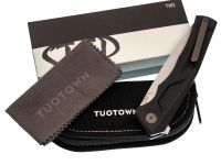 Складной нож TuoTown Step, сталь T10S, рукоять G10/Carbon Fiber