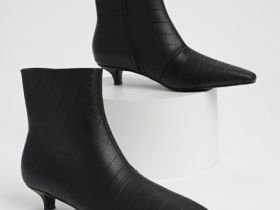 Ботильоны из натуральной кожи, Черный