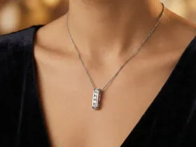 Классическая подвеска из белого золота э4712пд04220002_white