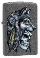 Зажигалка Wolf Skull Feather Design ZIPPO 29863
