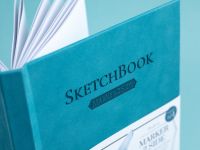 Скетчбук для маркеров Малевичъ "2SIDE" 15х21 см 40 л 220 г, бирюзовый