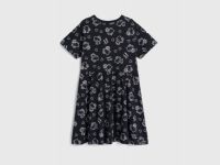 Трикотажное платье c принтом Hello Kitty для девочек, Черный