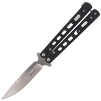 Нож-бабочка (балисонг) Boker Plus Balisong, сталь 440C, рукоять G-10, чёрный