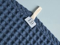 Полотенце вафельное Francesca, синее