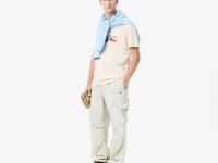 Мужская Футболка Lacoste из плотного хлопка с рисунком крокодила