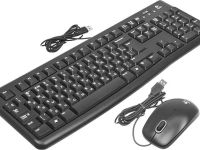 Комплект клавиатура и мышь Logitech MK120 Black