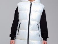 Жилет текстильный с полиуретановым покрытием для девочек