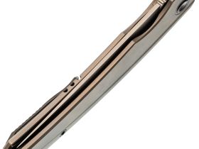 Складной нож TUOTOWN Saira Stonewash, сталь T14N, рукоять Grey Ti