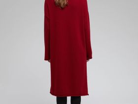 Вязаное платье с шерстью и кашемиром