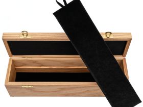 Шкатулка для ножа с двойным дном, ясень, бесцветное масло