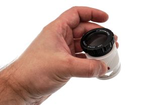 Лупа 15х с подсветкой, диаметр линзы 30 мм