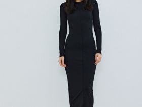 Облегающее платье, Черный