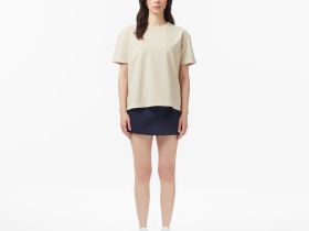 Женская хлопковая футболка Lacoste