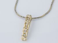 Подвеска из желтого золота с бриллиантами э0301пд04172400