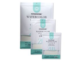 Набор бумаги для акварели Potentate 19х27 см см 200 г 100% хлопок, упаковка 15 л, гладкое зерно
