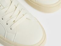 Кеды из искусственной кожи, Белый