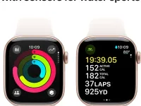 Смарт-часы Apple Watch Series 10 42mm Rose Gold Aluminum Case with Light Blush Sport Band (S/M)