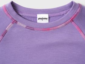 Термокомплект трикот. для девочек: фуфайка (футболка) с длин. рук, брюки для эпизод. использования