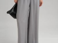 Брюки-палаццо с эластичным поясом