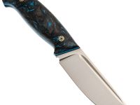 Нож Стрела, сталь Elmax, рукоять карбон, черно-синий