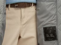 Пуховое пальто с воротником-стойкой