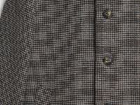 Однобортное пальто в клетку, Коричневый