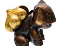 Бусина Бульбазавр, бронза/латунь