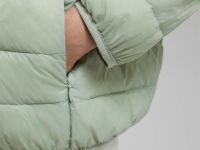 Стеганый пуховик с натуральным пухом