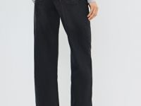 Широкие джинсы с высокой посадкой, Серый