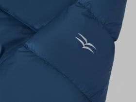 Стеганый пуховик с натуральным пухом