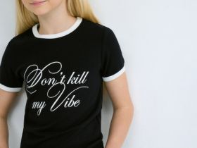 Футболка в рубчик для девочек, Синий